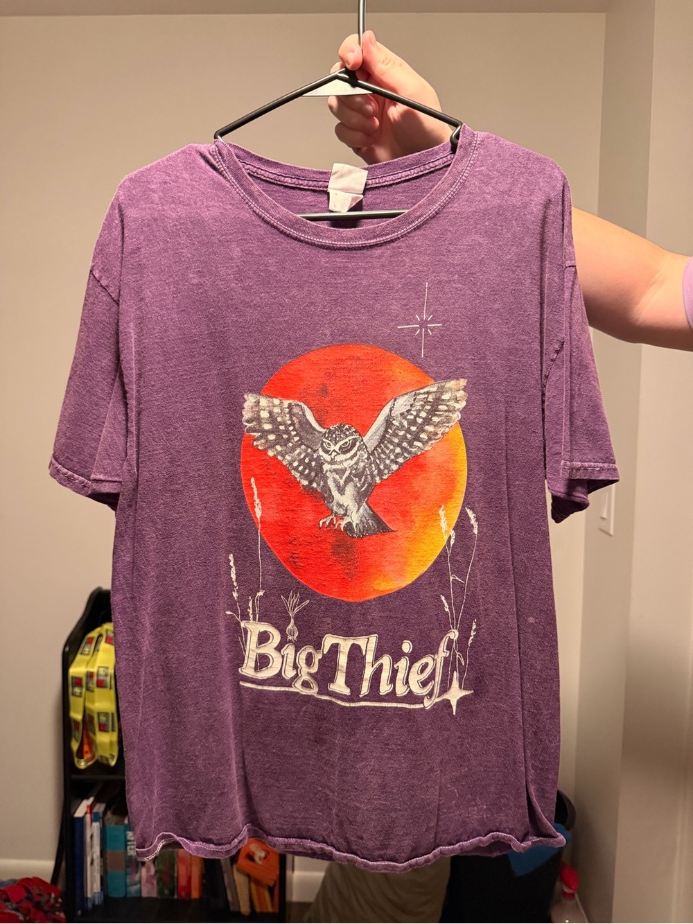 Purple Owl vintage Graphic T-Shirt